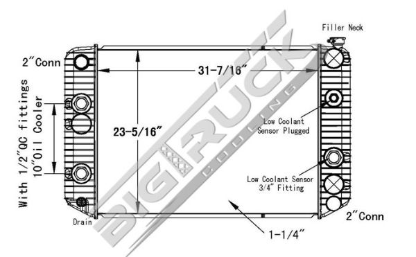 Picture of Chevrolet / GMC Radiator - Plastic Tank 0437364P