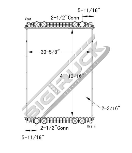 Picture of Freightliner Radiator - Plastic Tank 0437370P