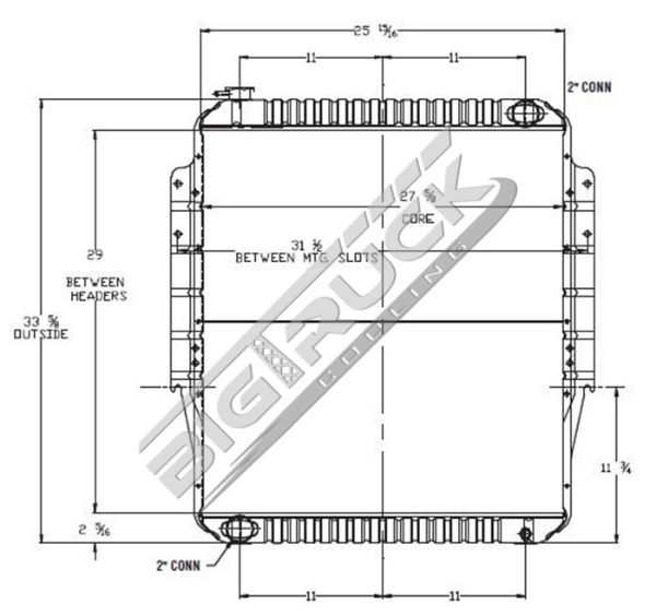 Picture of Ford / Sterling Radiator - Solder On Tank 0437371S