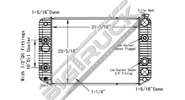 Picture of Chevrolet / GMC Radiator - Plastic Tank 0437380P