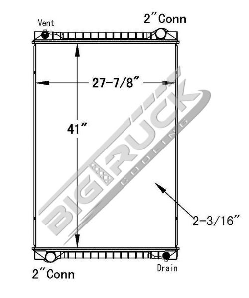 Picture of Freightliner Radiator - Plastic Tank 0437385P