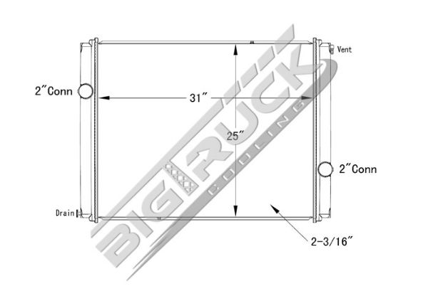 Picture of Blue Bird Radiator - Plastic Tank 0437387P