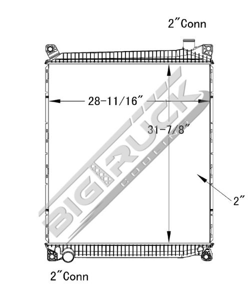 Picture of Mack Radiator - Plastic Tank 0437394P
