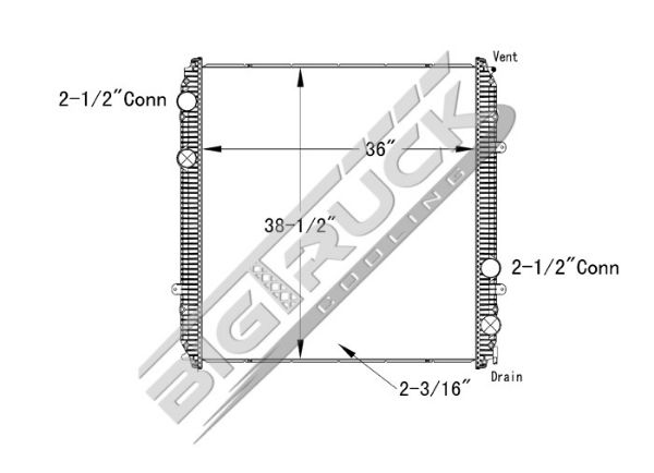 Picture of Freightliner Radiator - Plastic Tank 0437398P