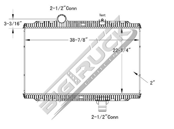 Picture of Peterbilt Radiator - Plastic Tank 0437399P