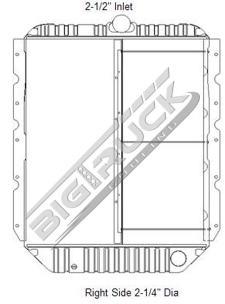 Picture of International Navistar Radiator - Solder On Tank 0437401S