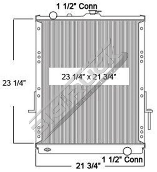 Picture of Isuzu Radiator - Plastic Tank 0437406P