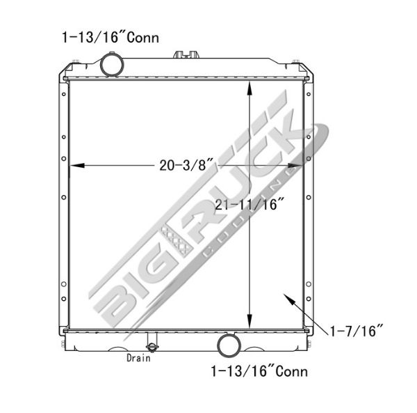 Picture of Mitsubishi Radiator - Plastic Tank 0437407PF