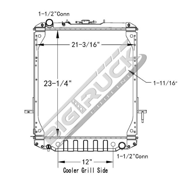 Picture of Isuzu Radiator - Plastic Tank 0437414P