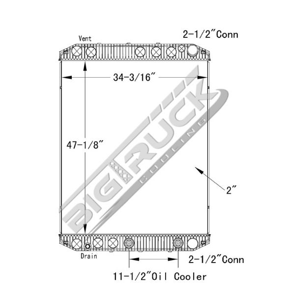 Picture of Volvo Radiator - Plastic Tank 0437418P