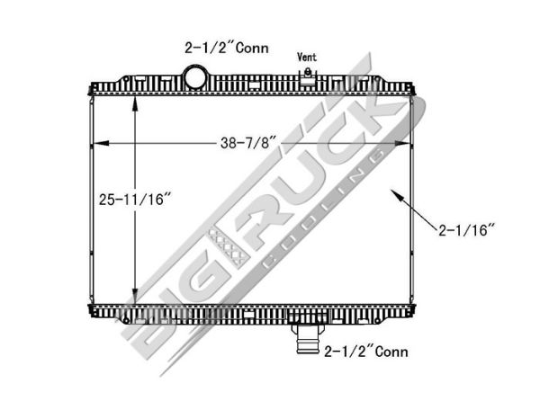 Picture of Kenworth Radiator - Plastic Tank 0437420P