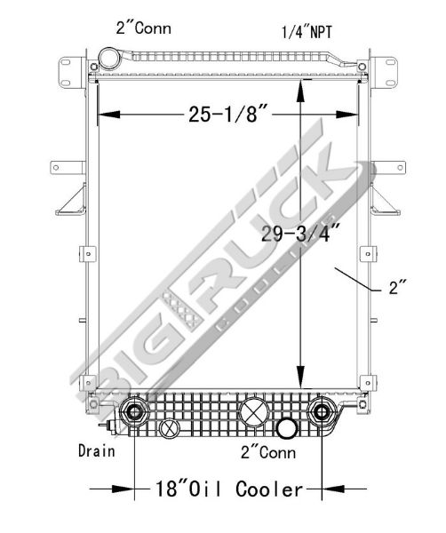 Picture of Freightliner Radiator - Plastic Tank 0437424PF