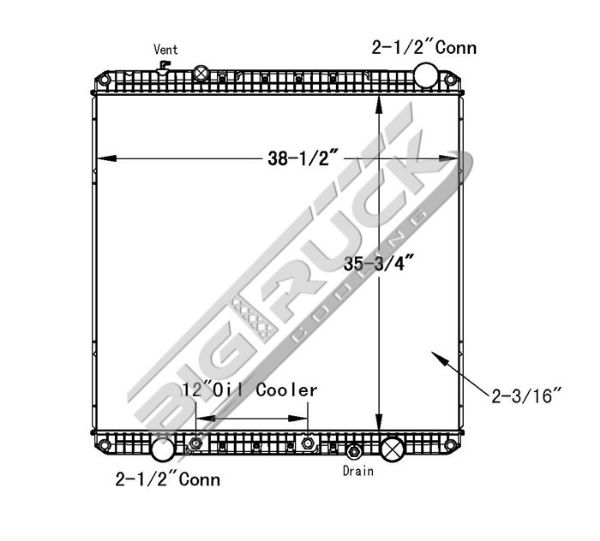 Picture of Freightliner Radiator - Plastic Tank 0437425P