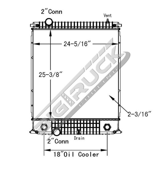 Picture of Ford / Sterling Radiator - Plastic Tank 0437428P