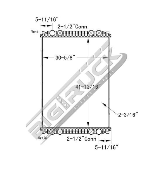 Picture of Freightliner Radiator - Plastic Tank 0437431P