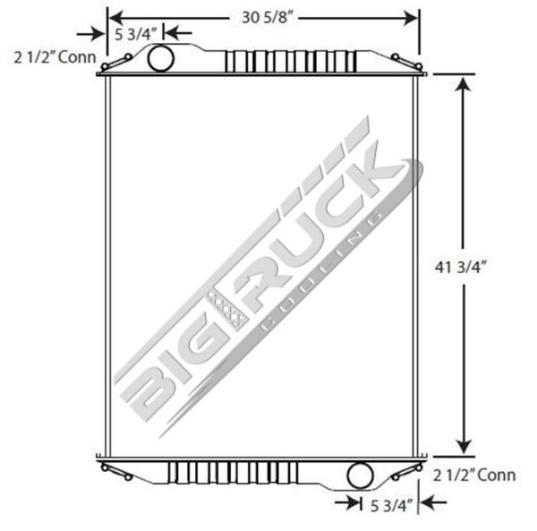 Picture of Freightliner Radiator - Solder On Tank 0437431S