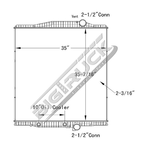 Picture of Volvo Radiator - Plastic Tank 0437432P