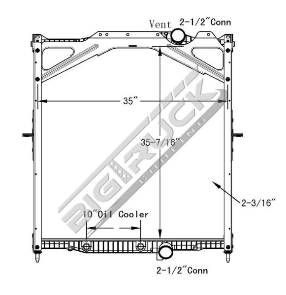 Picture of Volvo Radiator - Plastic Tank 0437432PF