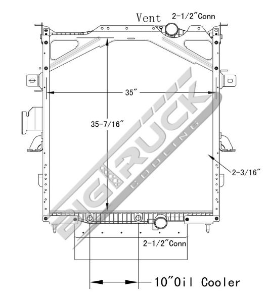 Picture of Volvo Radiator - Plastic Tank 0437432PFB