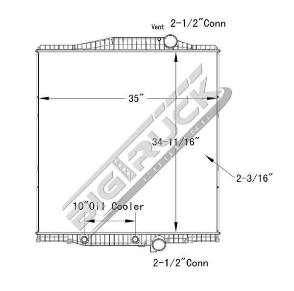 Picture of Volvo Radiator - Plastic Tank 0437433P