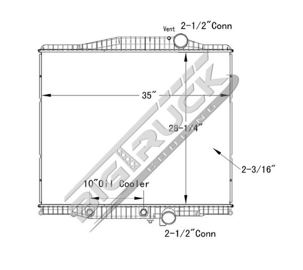 Picture of Volvo Radiator - Plastic Tank 0437434P