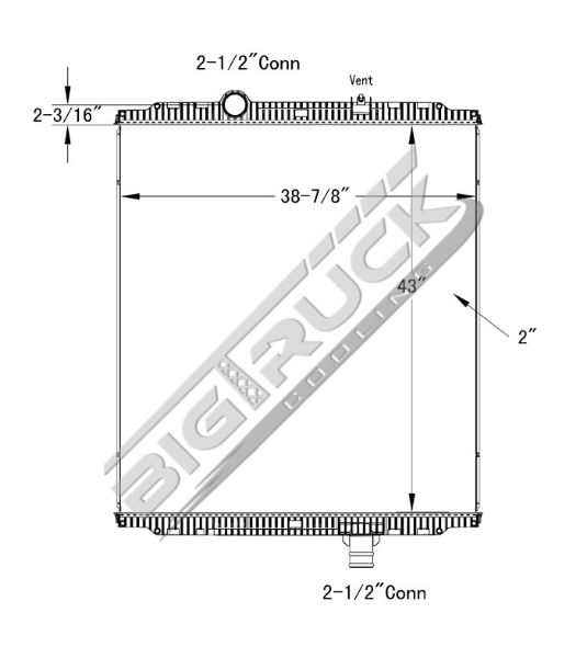 Picture of Peterbilt Radiator - Plastic Tank 0437442P