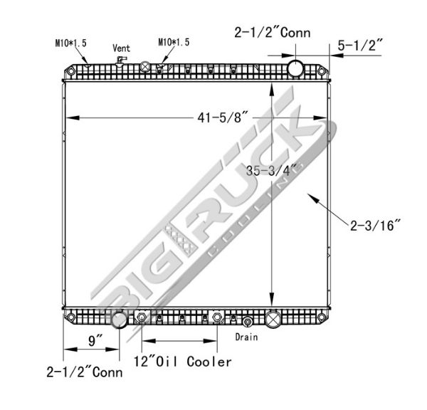 Picture of Freightliner Radiator - Plastic Tank 0437444P