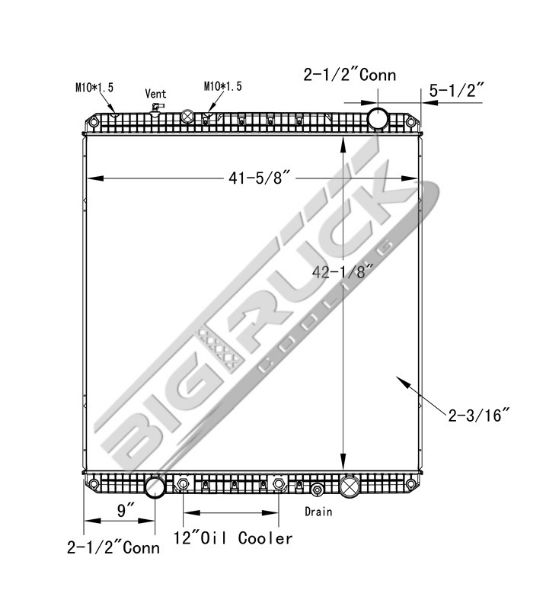 Picture of Freightliner Radiator - Plastic Tank 0437446P