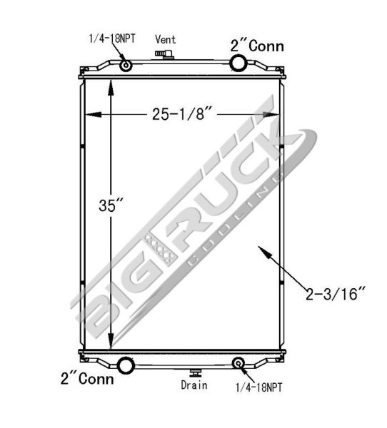 Picture of Spartan Radiator - Plastic Tank 0437447P
