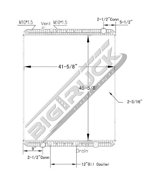Picture of Freightliner Radiator - Plastic Tank 0437448P