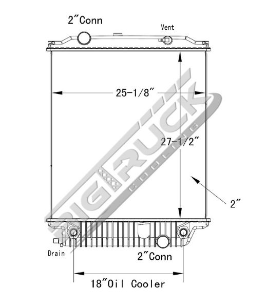 Picture of Freightliner Radiator - Plastic Tank 0437451P