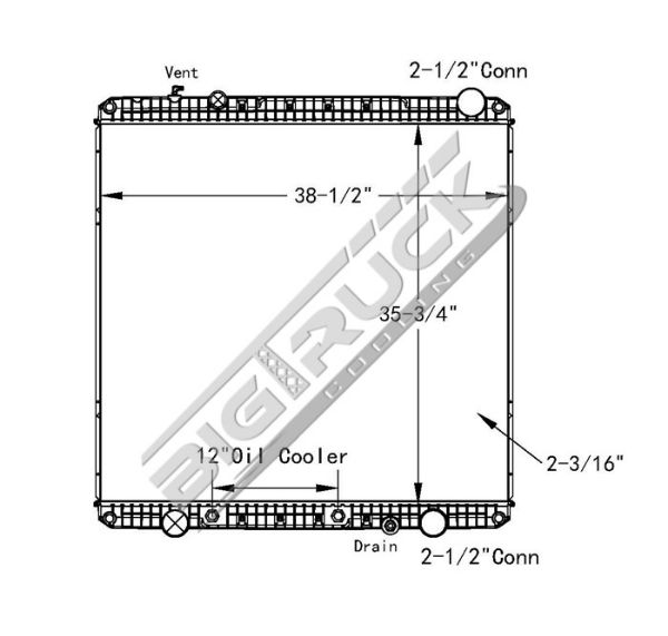 Picture of Freightliner Radiator - Plastic Tank 0437458P