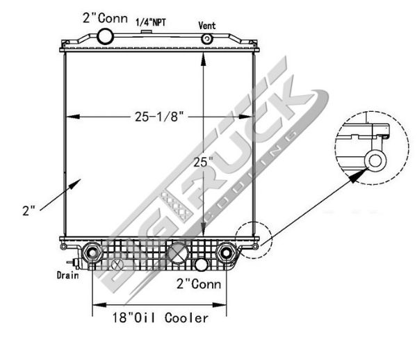 Picture of Blue Bird Radiator - Plastic Tank 0437460P