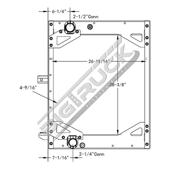 Picture of Gillig Radiator - Plastic Tank 0437472P
