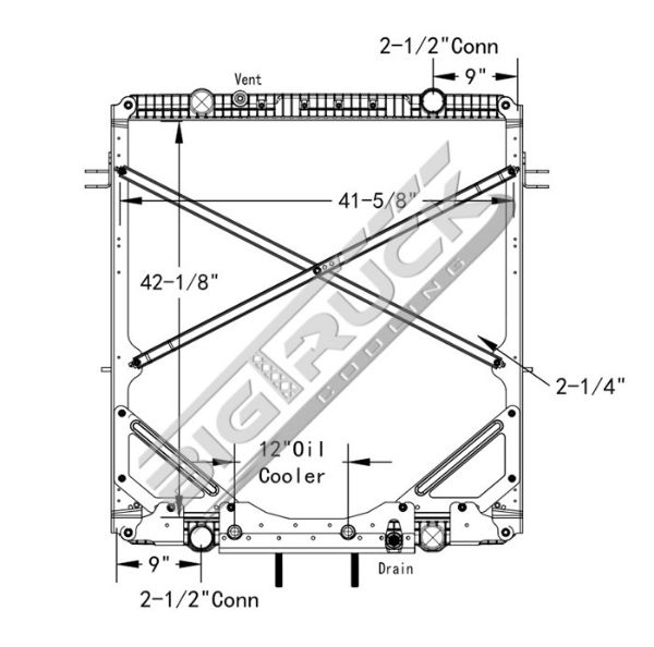 Picture of Western Star Radiator - Plastic Tank 0437475PF