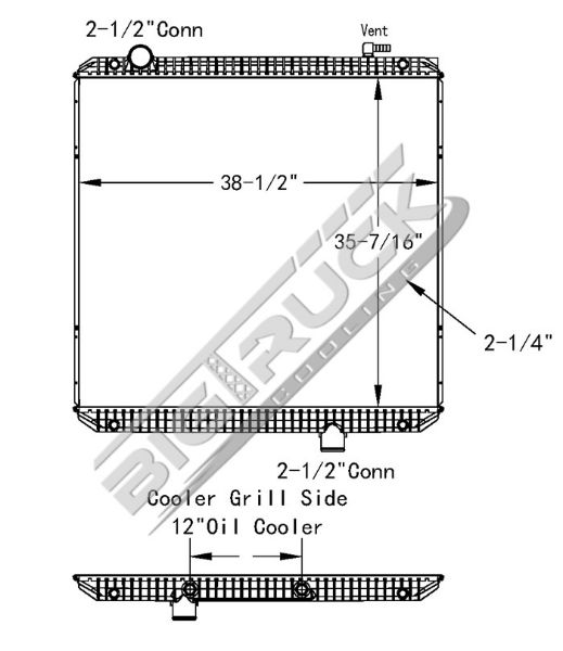 Picture of International Navistar Radiator - Plastic Tank 0437479P
