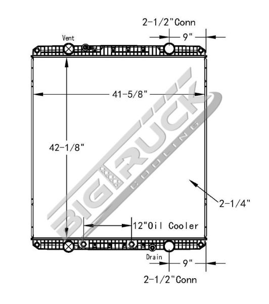 Picture of Western Star Radiator - Plastic Tank 0437495P