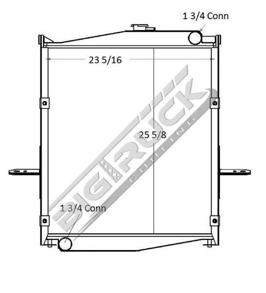 Picture of UD Nissan Radiator - Plastic Tank 0437521P