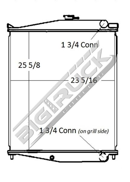 Picture of UD Nissan Radiator - Plastic Tank 0437522P