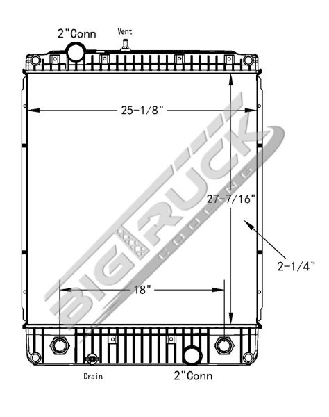 Picture of Freightliner Radiator - Plastic Tank 0437523P
