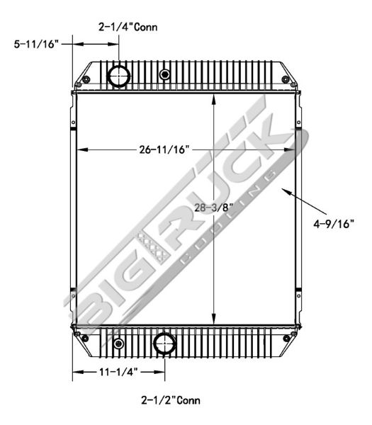 Picture of Gillig Radiator - Plastic Tank 0437527P