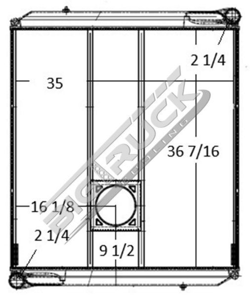 Picture of Autocar Radiator - Plastic Tank 0437568P
