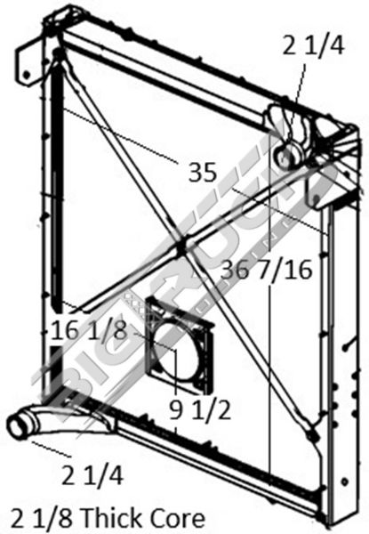 Picture of Autocar Radiator - Plastic Tank 0437568PF