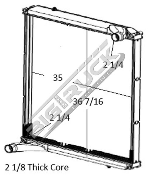 Picture of Autocar Radiator - Plastic Tank 0437569P