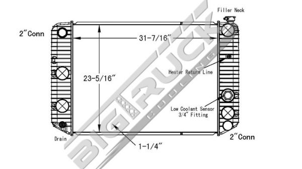 Picture of Chevrolet / GMC Radiator - Plastic Tank 0437586P