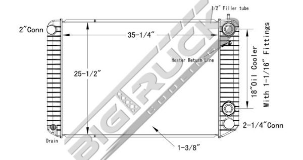 Picture of Chevrolet / GMC Radiator - Plastic Tank 0437588P