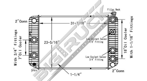 Picture of Chevrolet / GMC Radiator - Plastic Tank 0437591P