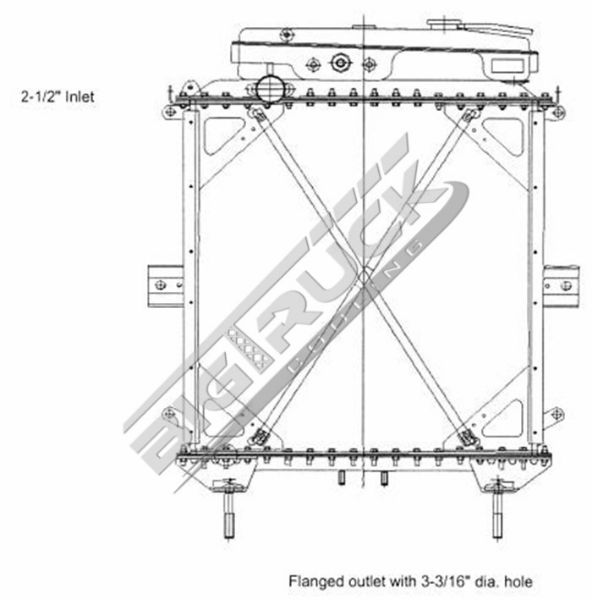 Picture of Kenworth Radiator - Bolt On Tank 0437602