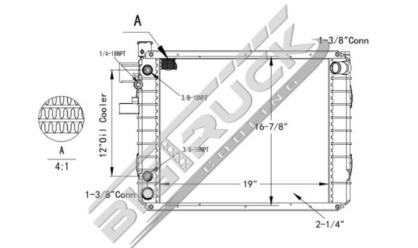 Picture of Hyster / Yale Radiator - Plastic Tank 0437770