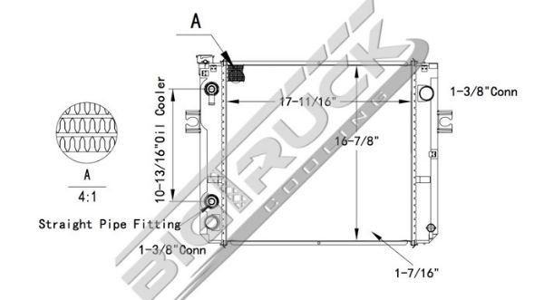 Picture of TCM Radiator - Plastic Tank 0437773